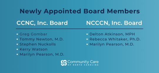 CCNC Announces New Appointments to Board of Directors
